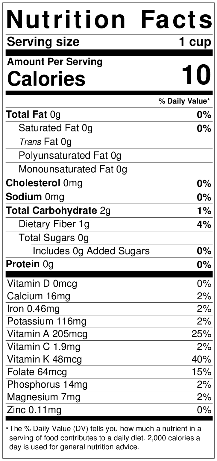 Romaine Lettuce Nutrition Facts Calories LettuceInfo